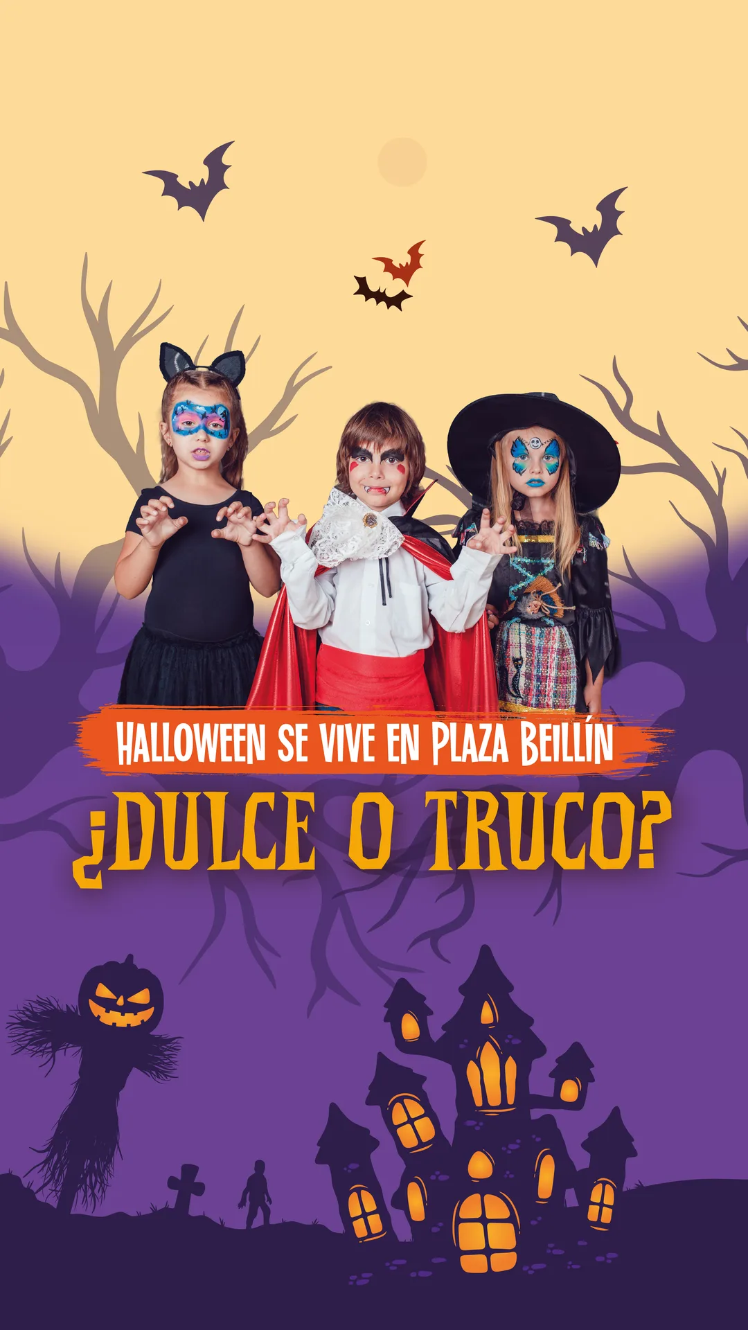 Halloween se vive en Plaza Beillín, ¿dulce o truco?